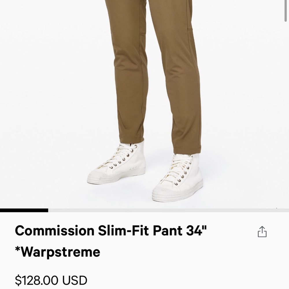 Commission Slim-Fit Pant 34"  Warpstreme